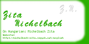 zita michelbach business card